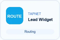 Small TAPNET Lead Widget Assistant routing thumbnail.