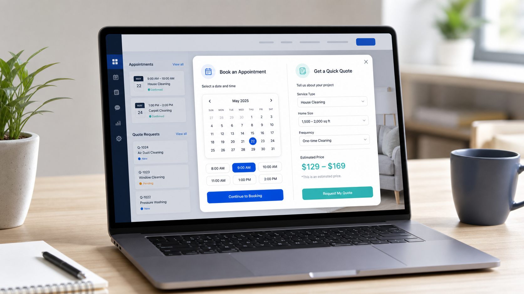 TAPNET Lead Widget Booking