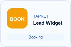 Small TAPNET Lead Widget booking thumbnail.