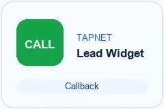 Small TAPNET Lead Widget callback thumbnail.