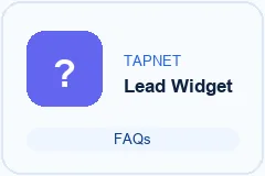 Small TAPNET Lead Widget FAQs thumbnail.