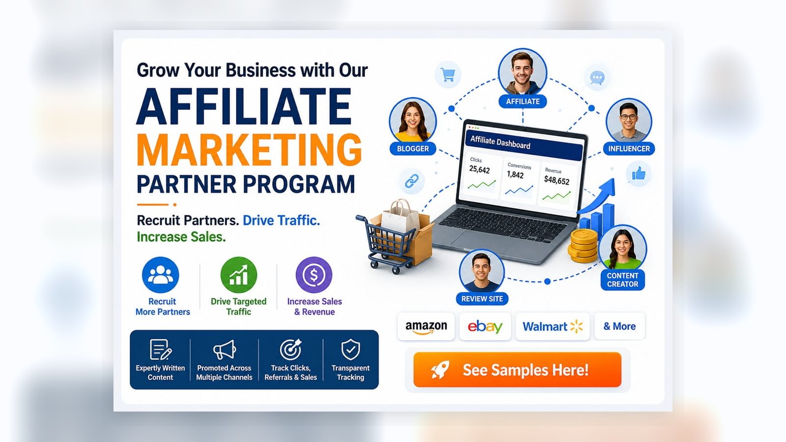 16:9 affiliate resources and partner marketing graphic for WHMCS addon marketing.