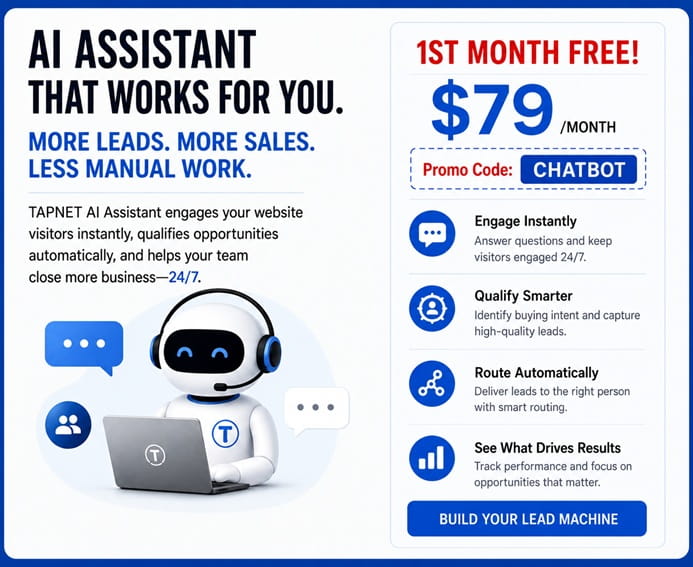 TAPNET AI Assistant 1 Month Free