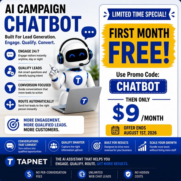 AI chatbot promotion with free trial