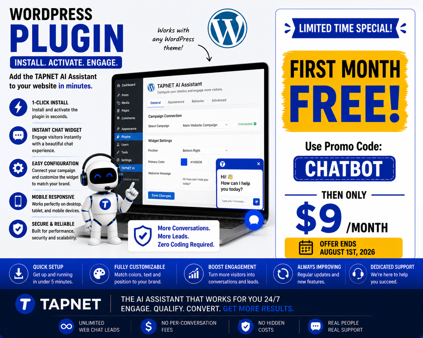 WordPress plugin promotion with AI assistant